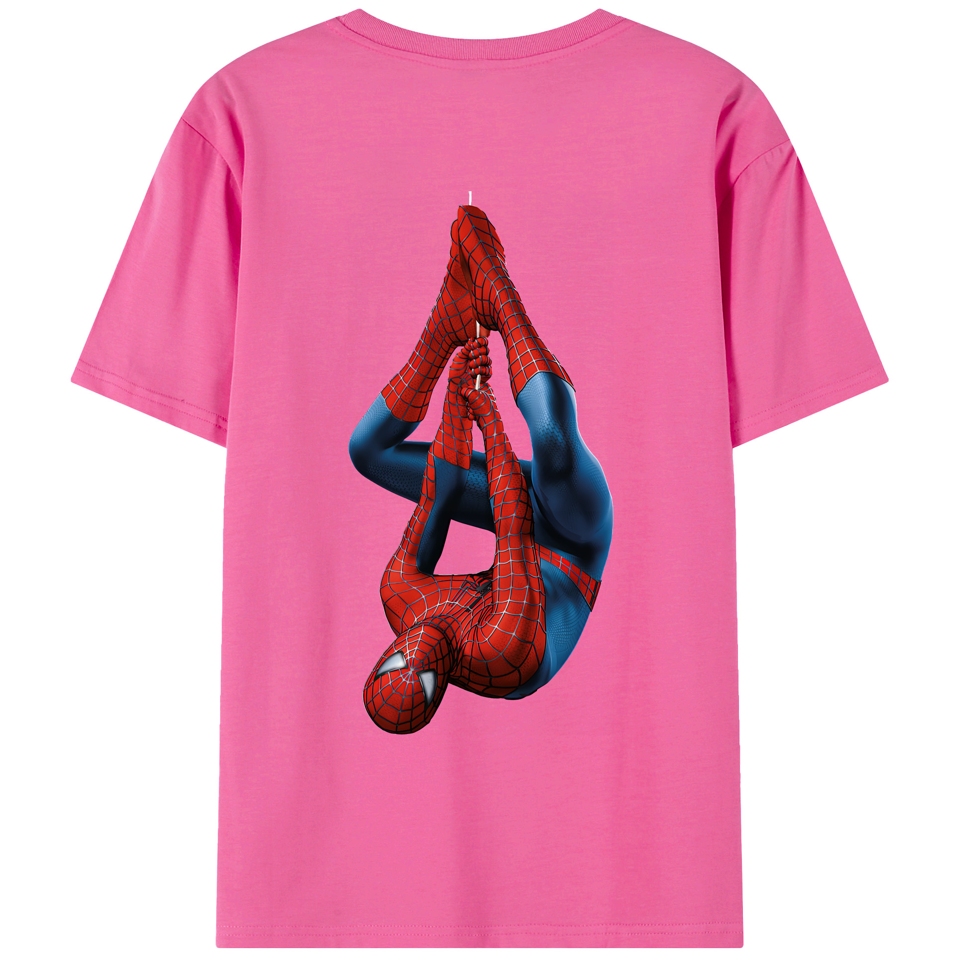 （画像用） Spider Man スパイダーマン レディース半袖Tシャツ(バックプリント)